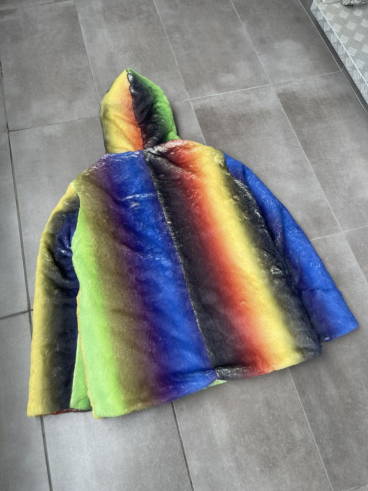 Other UK !DS! SS23 AGR Gradient Faux Fur Jacket Size US M / EU 48-50 / 2 - 13 Thumbnail