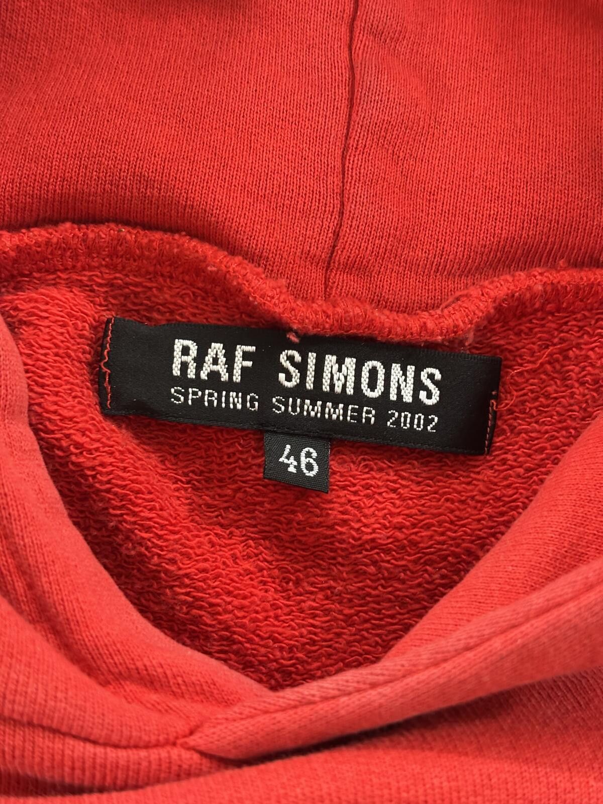 Raf Simons Raf simons Ss02 Silence & Secrecy Red Hoodie Size US M / EU 48-50 / 2 - 4 Thumbnail