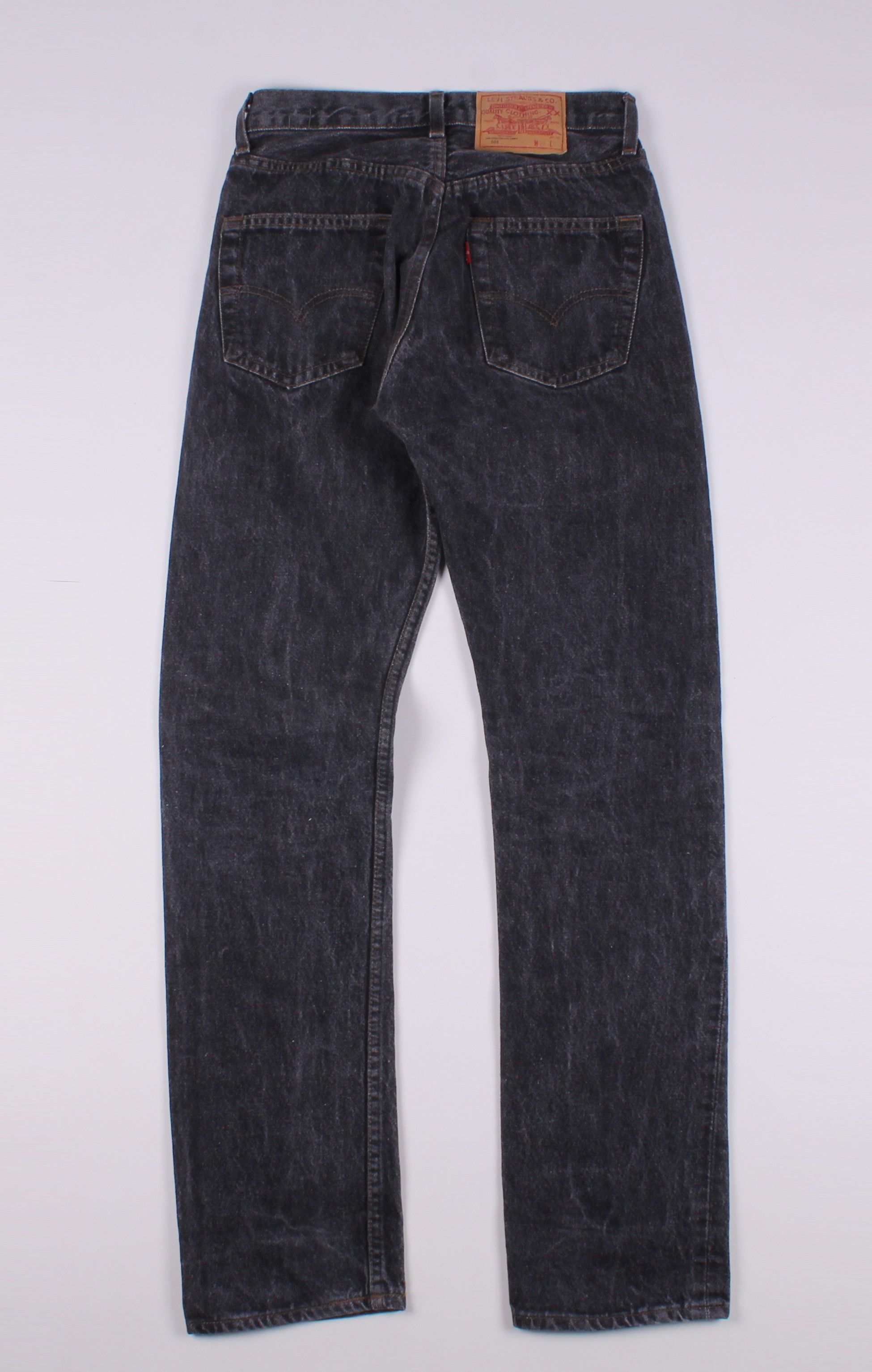 Levi's Vintage 90's LEVI'S 501 Gray Stonewashed Straight Jeans Size 27" / US 4 / IT 40 - 8 Thumbnail