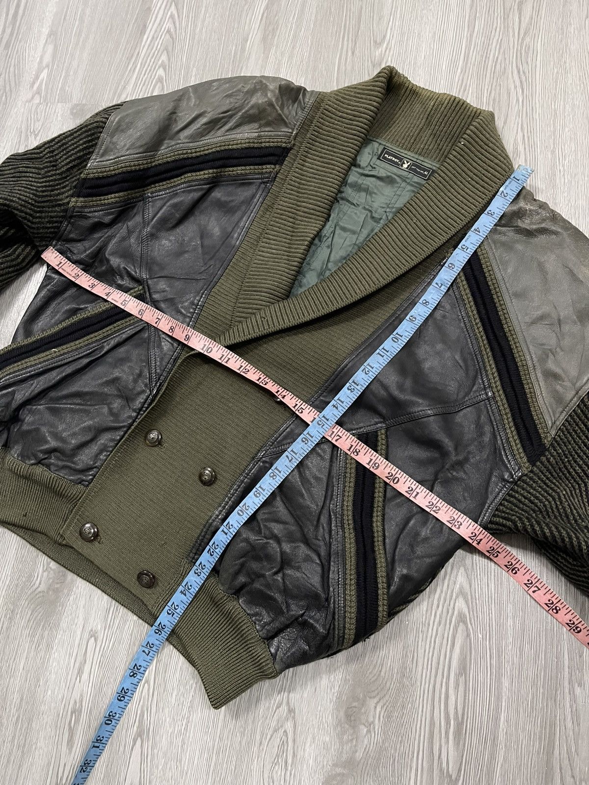 Genuine Leather × Playboy × Vintage Vintage 90s Playboy Sheepskin & Wool teddy jacket Size US M / EU 48-50 / 2 - 13 Thumbnail