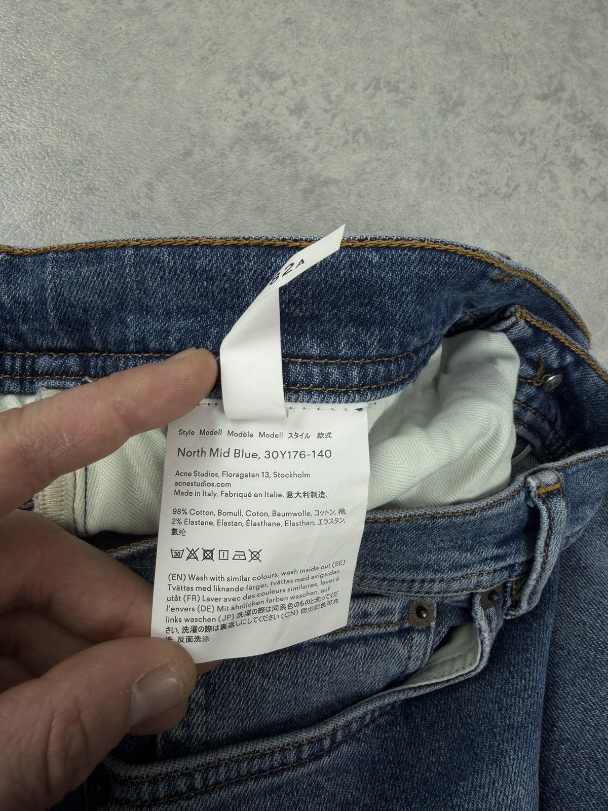 Acne Studios Acne Studios North Mod Blue Denim Jeans Size 30x32 Size US 30 / EU 46 - 8 Thumbnail