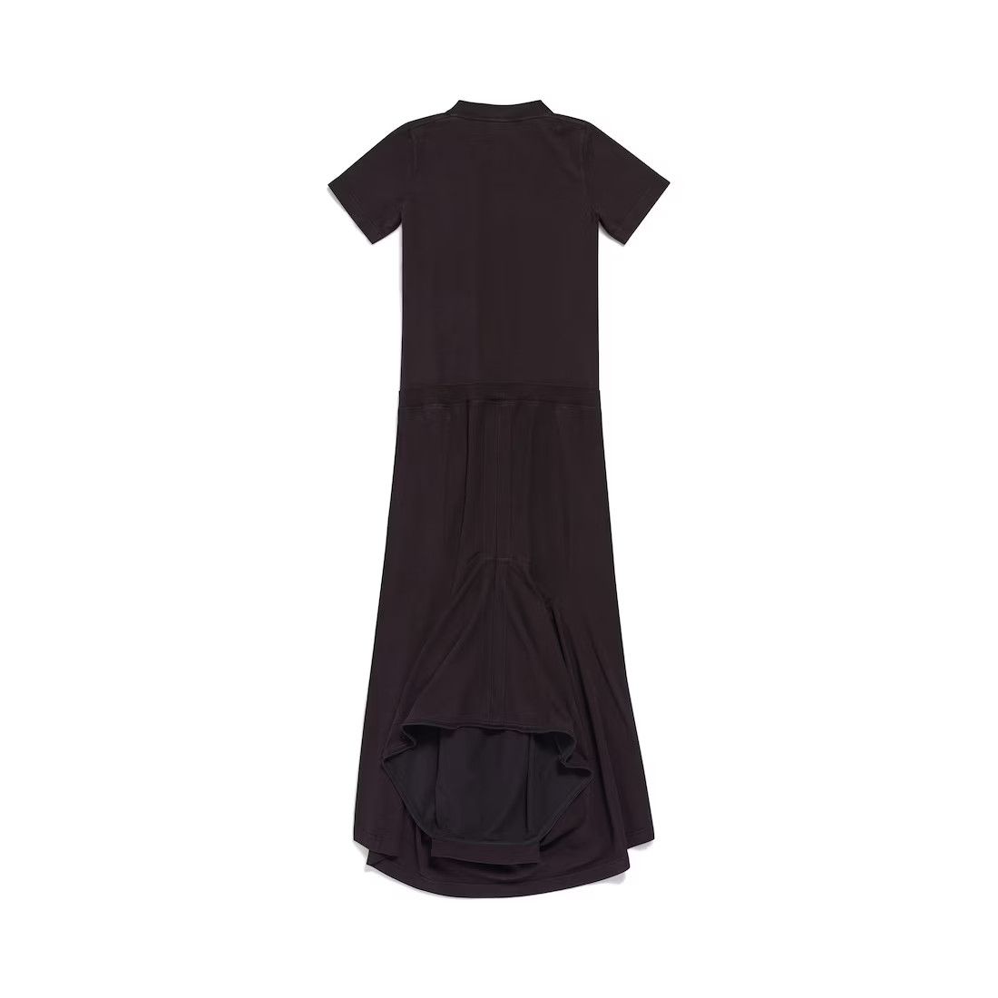 Balenciaga o1mt1gz0125 Patched T-Shirt Dress in Black Size L / US 10 / IT 46 - 2 Thumbnail