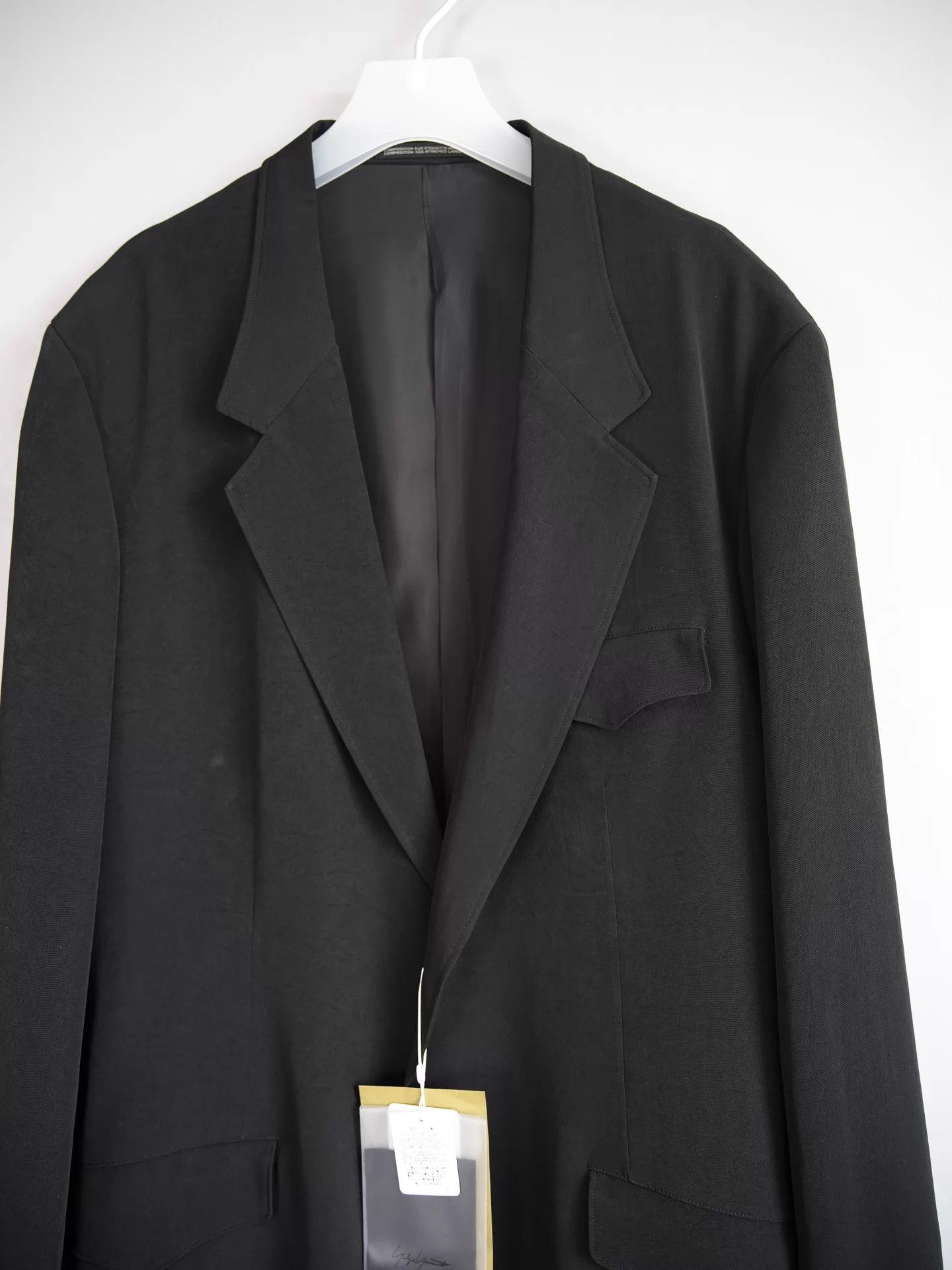 Yohji Yamamoto Yohji Yamamoto 24AW Monk Tux Back Pleat Triacetate Coat Size US L / EU 52-54 / 3 - 5 Thumbnail