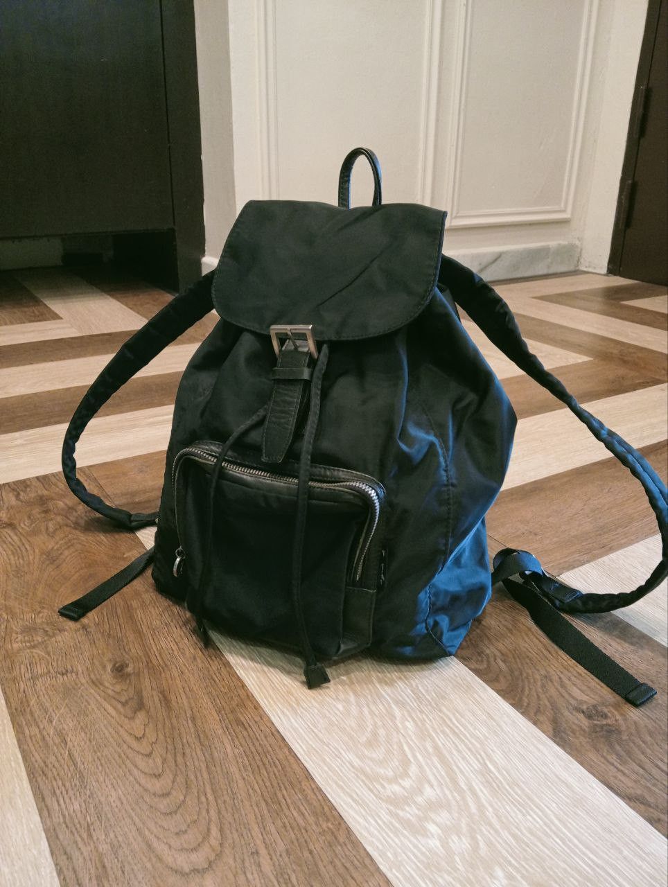 agnes b. AGNES B. VOYAGE VINTAGE BACKPACK - BLACK Size ONE SIZE - 2 Thumbnail