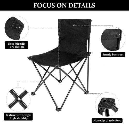 Designer × Homemade YSSOA Portable Folding Camping Chair with Carry Bag for Adul Size US L / EU 52-54 / 3 - 2 Thumbnail