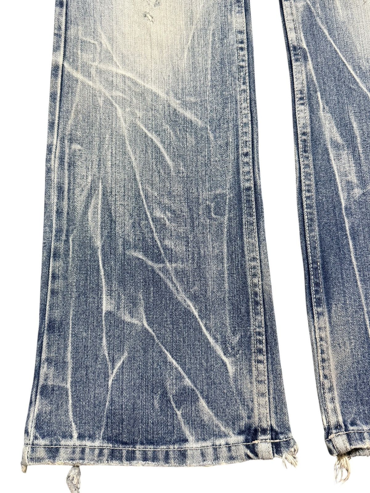 If Six Was Nine Vintage Japan Nylaus Faded Lighting Thunder Wash Wide Leg Size US 31 - 7 Thumbnail