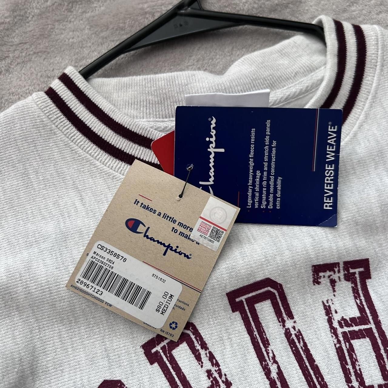 Champion Champion Men's Grey and Burgundy Sweatshirt Size US M / EU 48-50 / 2 - 3 Thumbnail