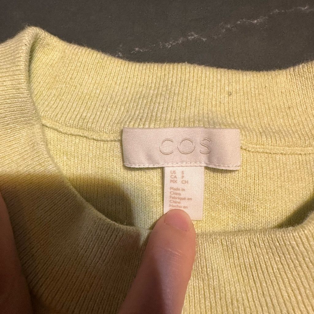 Cos Men COS Light Yellow/Lime Knitwear Size US S / EU 44-46 / 1 - 4 Thumbnail