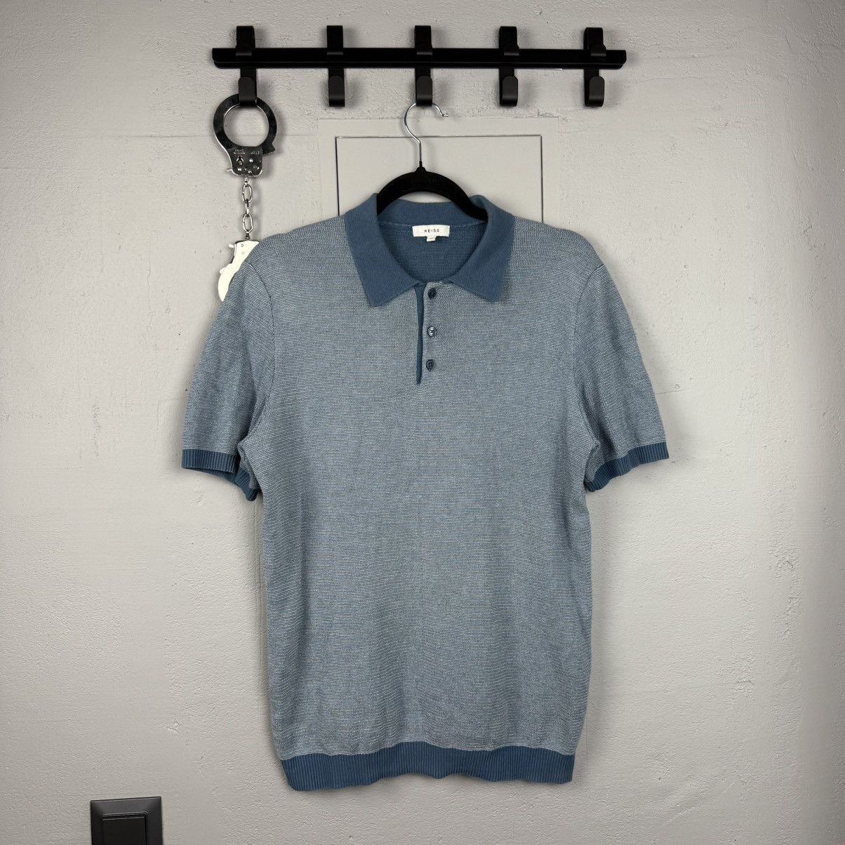 Reiss Vintage Reiss Polo Shirt Light Blue Size US M / EU 48-50 / 2 - 1 Thumbnail