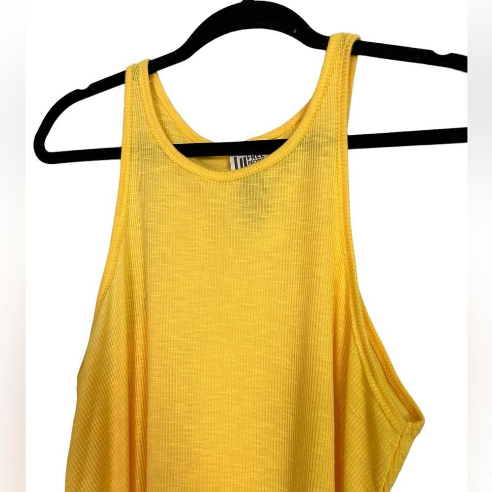 Free People Free People l Long Beach Ribbed Tank Yellow Medium Size M / US 6-8 / IT 42-44 - 3 Thumbnail