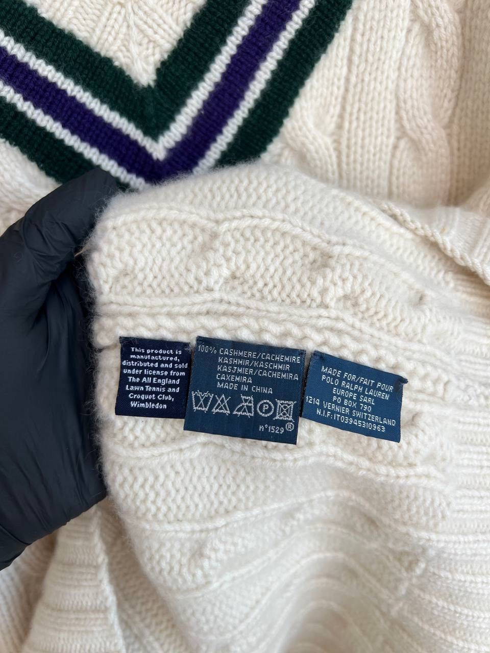 Polo Ralph Lauren Polo Ralph Lauren Wimbledon Knit Cashmere Sweater Size M Size US M / EU 48-50 / 2 - 11 Thumbnail
