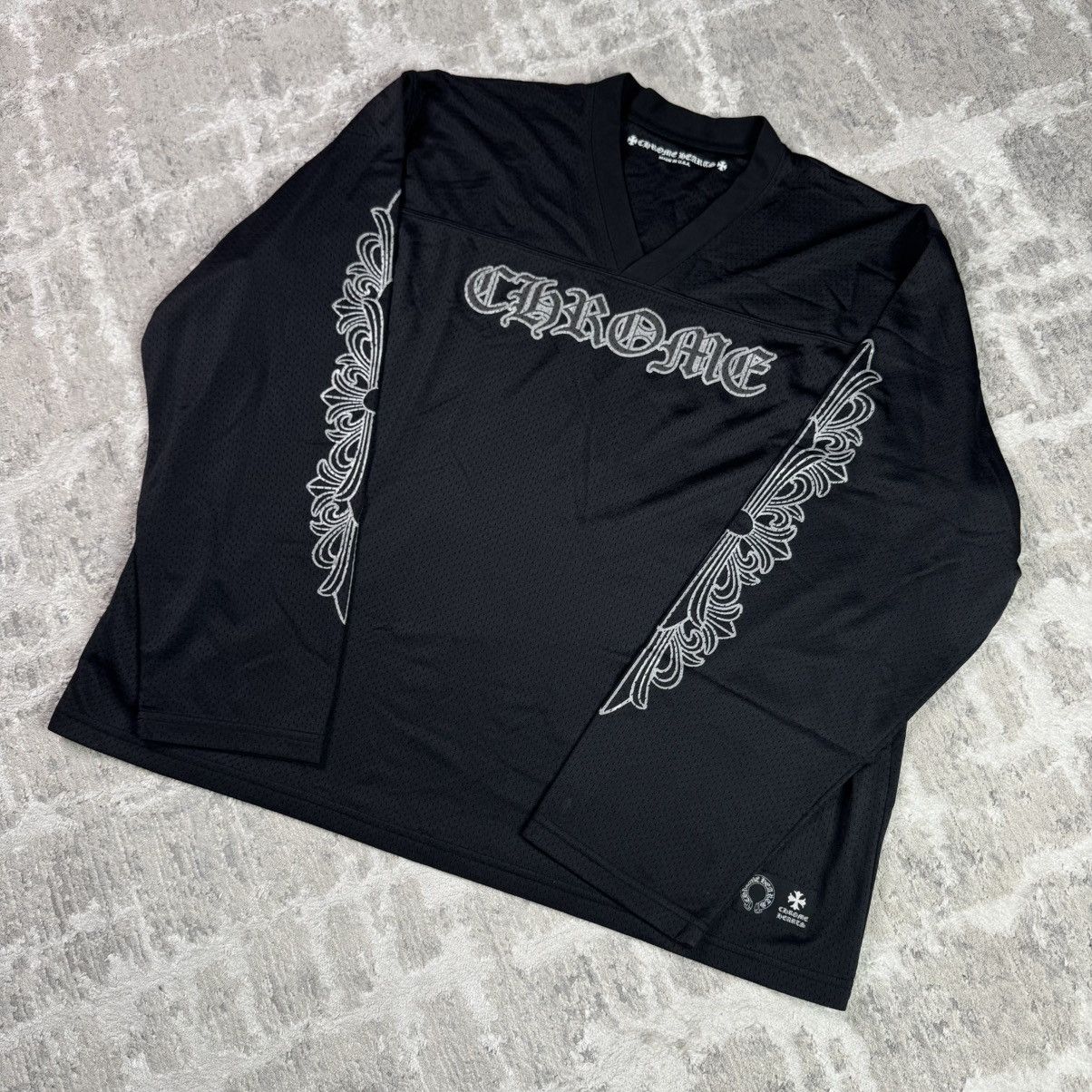 Chrome Hearts Mesh stadium floral long sleeve jersey Size US XXL / EU 58 / 5 - 2 Thumbnail