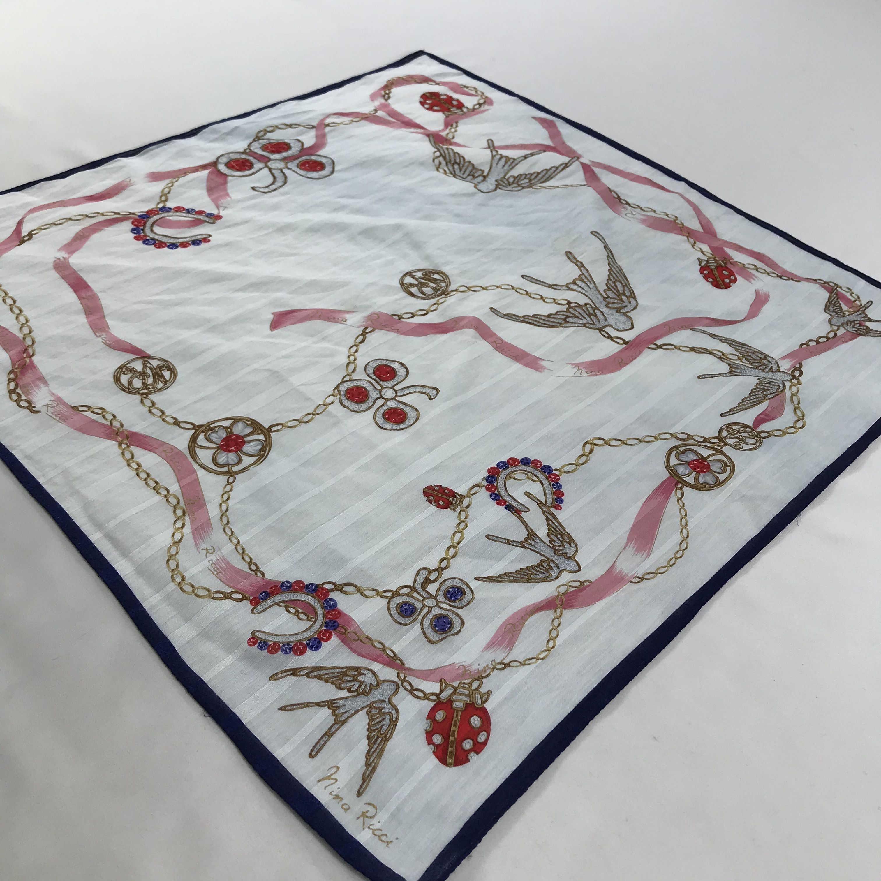 Nina Ricci × Vintage Nina Ricci Bandana / Handkerchief / Neckerchief - S1669 Size ONE SIZE - 2 Thumbnail