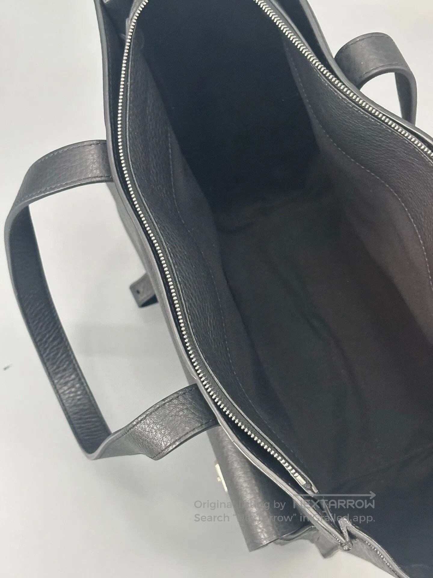 giorgio armani men's leather tote bag.