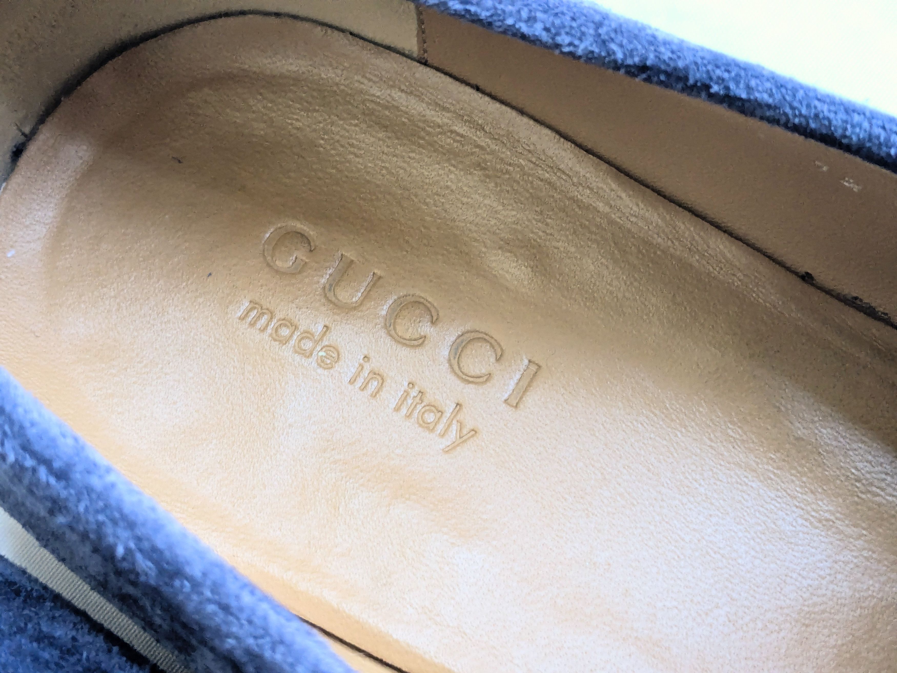 Gucci Gucci Horsebit Loafers Blue Suede 12.5 Monogram Logo GG Size US 12.5 / EU 45-46 - 6 Thumbnail