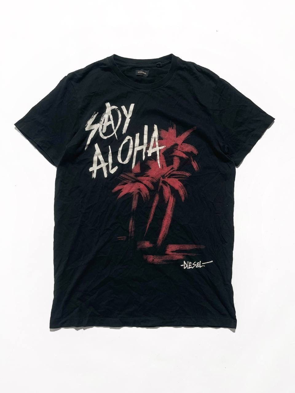 Diesel Vintage Diesel Say Aloha Black Tee Size US M / EU 48-50 / 2 - 1 Thumbnail