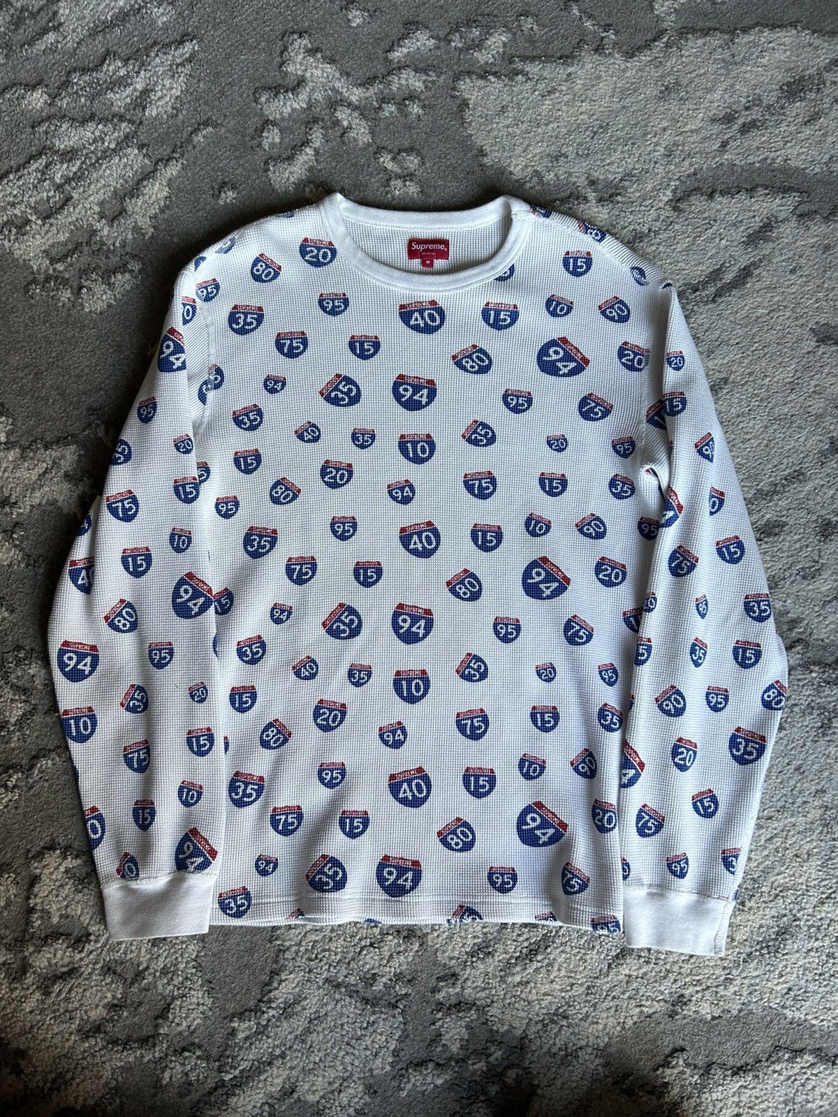 Supreme Interstate Waffle Thermal White