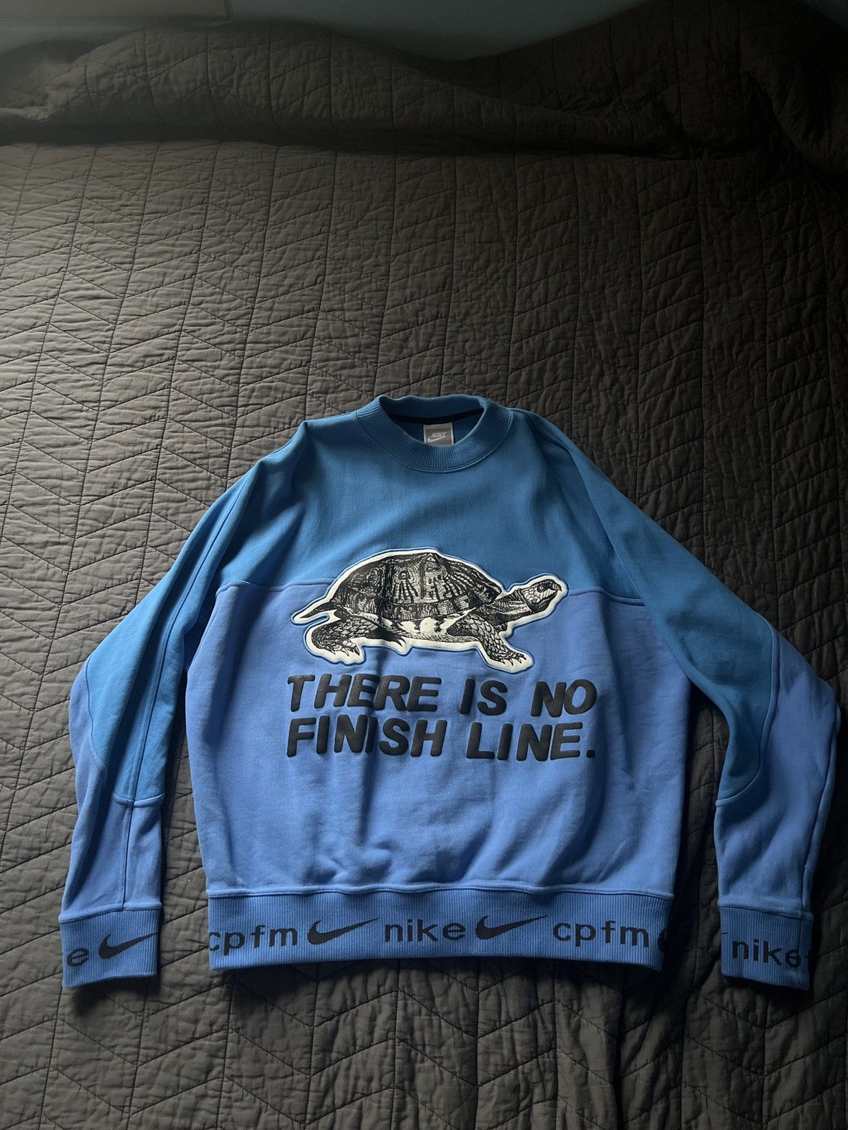 Nike x cactus plant flea market fleece crewneck blue sale