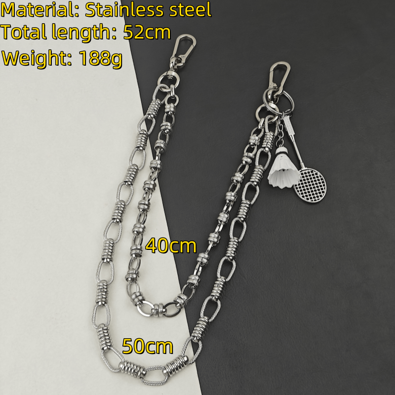 Japanese Brand × Jewelry Minimalist Punk Pants Chain Stainless Steel Rock Style Size ONE SIZE - 8 Thumbnail