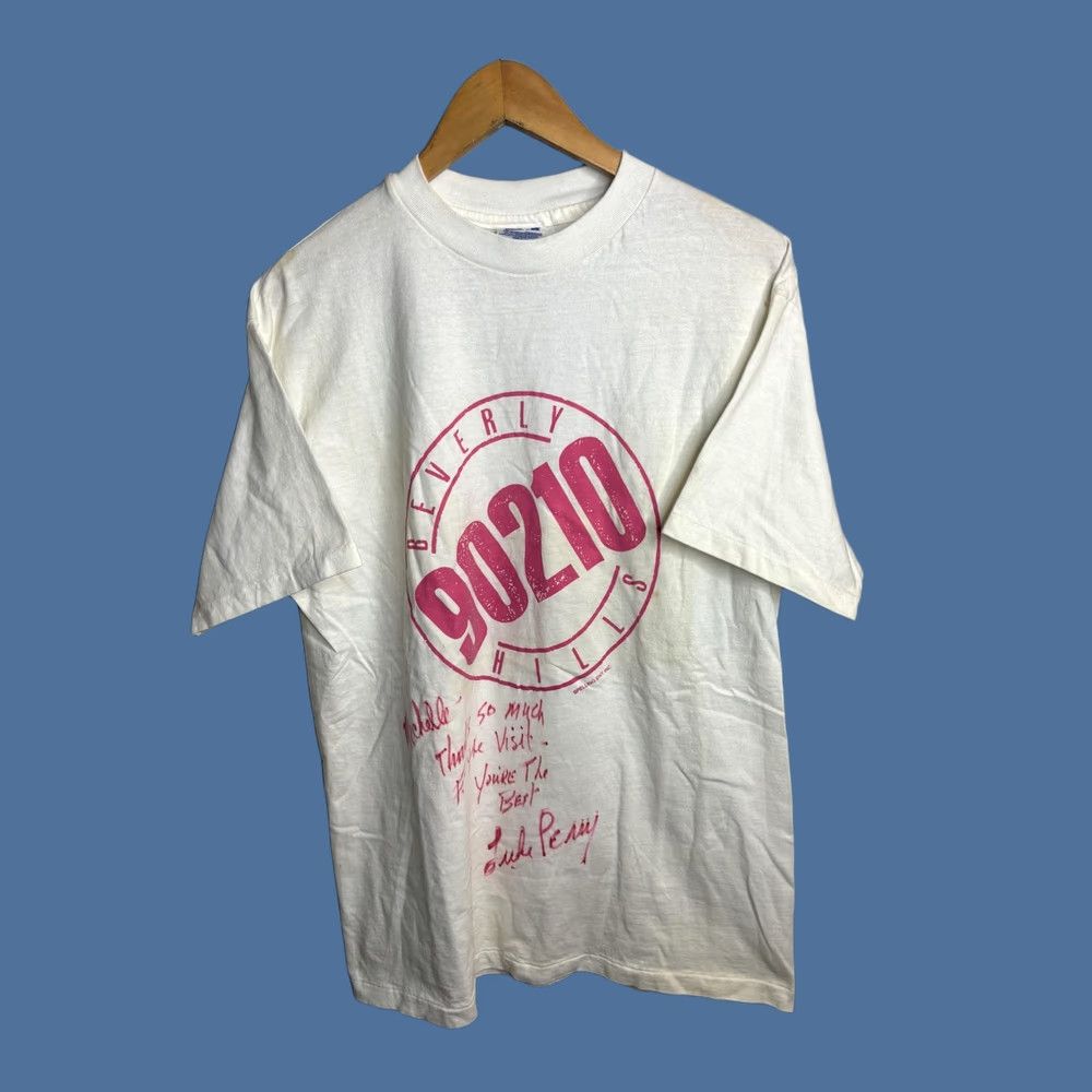 Hanes VINTAGE Beverly Hills 90210 Shirt Mens L Hanes Signed Luke Perry ...