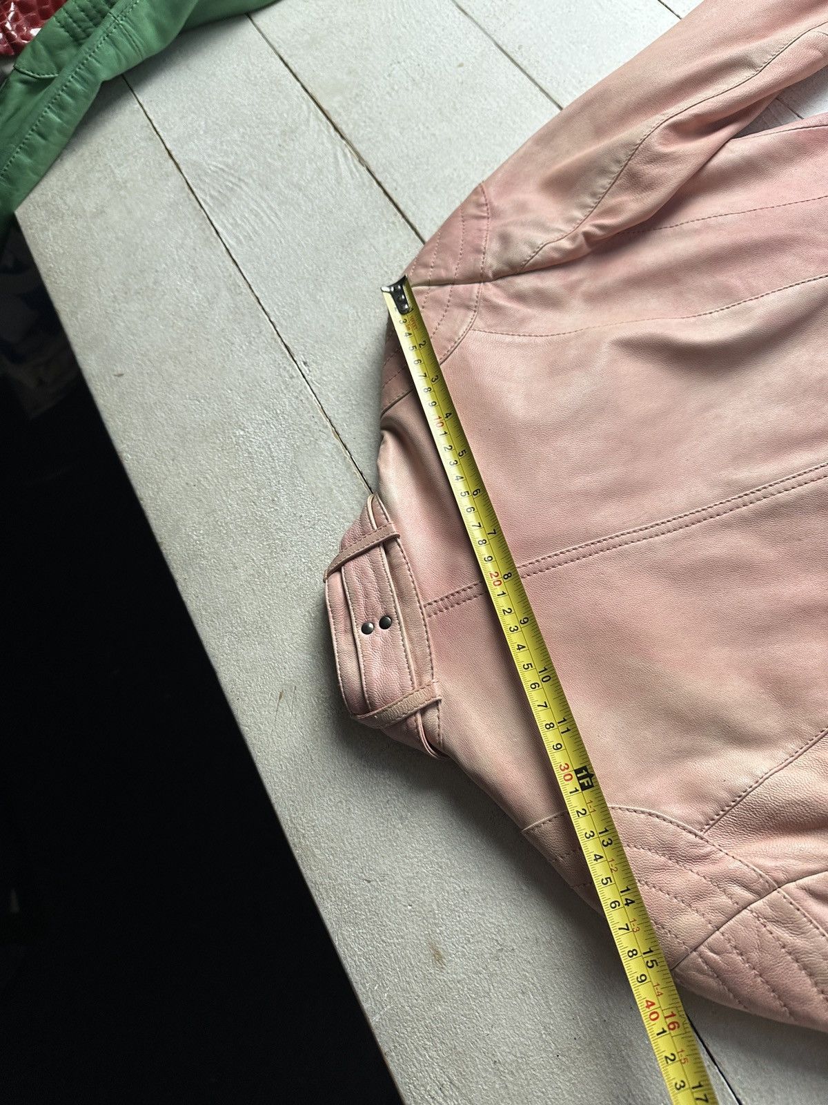 Other 🚨Y2K RICK OWENS TYPE DIRTY SLIM FIT ZIP LEATHER JACKET Size XS / US 0-2 / IT 36-38 - 20 Thumbnail