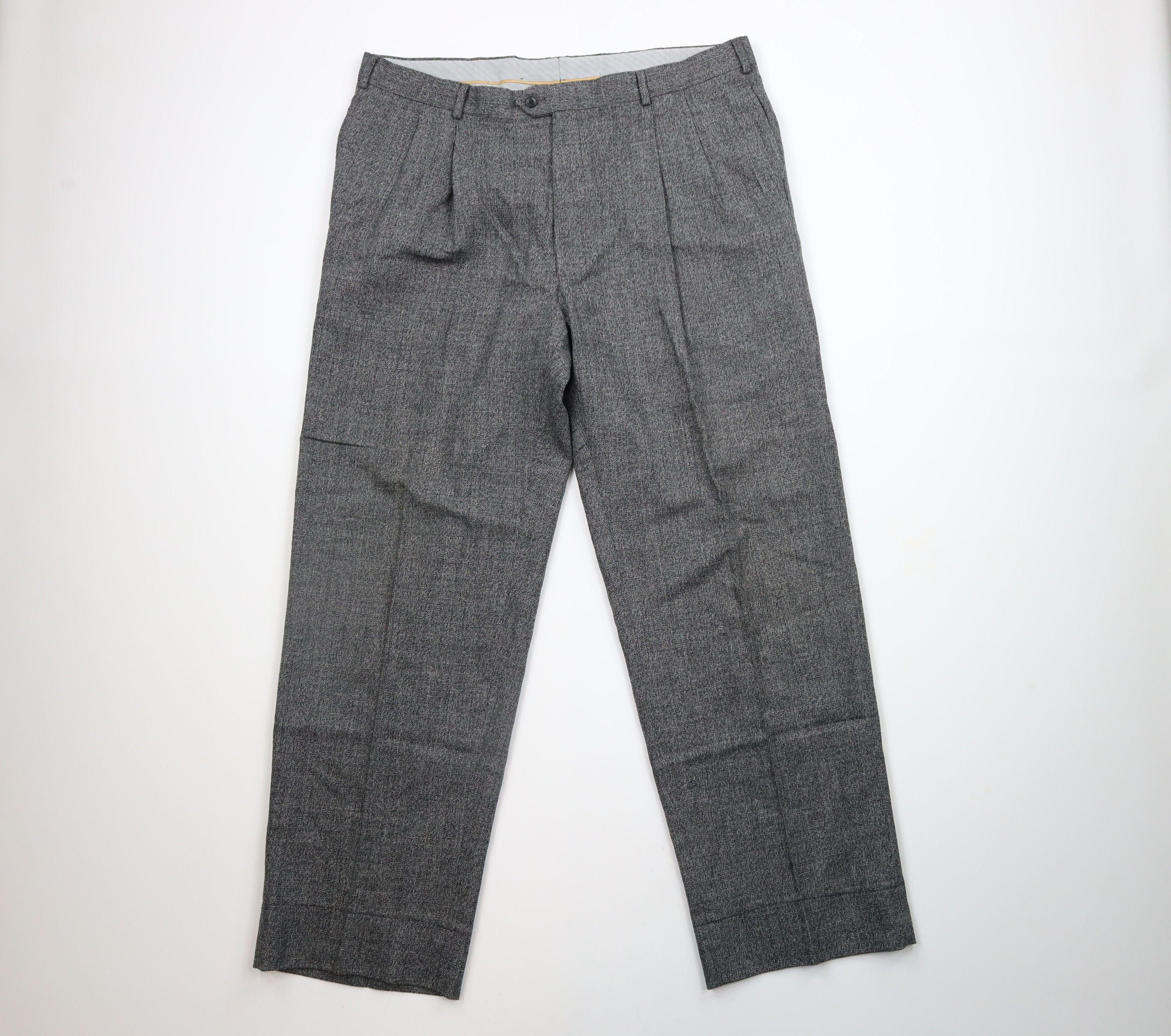 Vintage Vintage 70s Streetwear Wool Knit Wide Leg Bell Bottoms Pants Size US 38 / EU 54 - 1 Thumbnail
