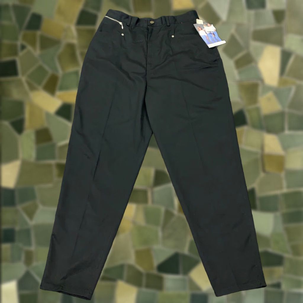 Vintage VINTAGE Gitano Jeans Womens Size 16 Black Tapered High-Rise Mom 80s NWT Size 38" / US 16 / IT 52 - 1 Thumbnail