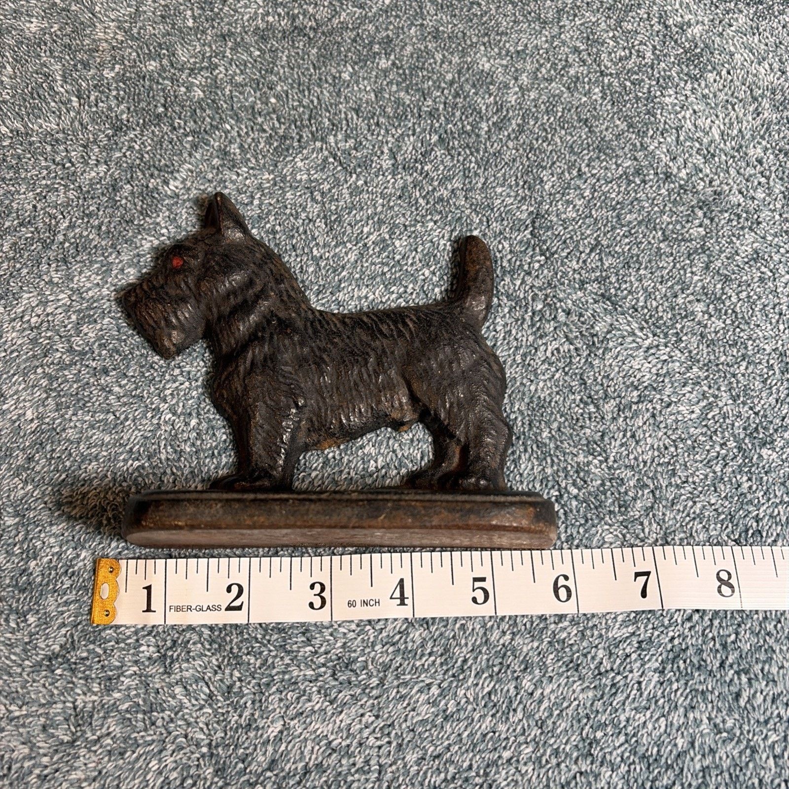 Vintage Vtg Scottie Dog 1 Bookend Door Stop Cast Iron Decor Dog Size ONE SIZE - 8 Thumbnail