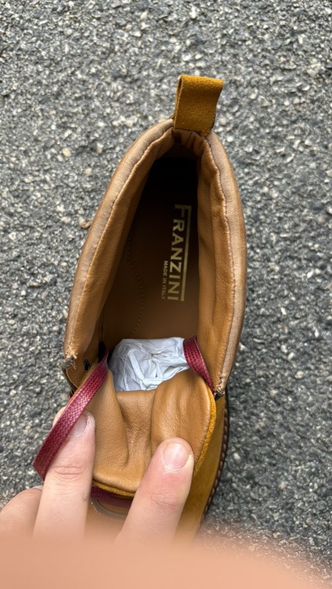 Other Ankle Boots Handmade in Italy - Luxury Ochre Leather Lining Size US 9.5 / EU 42-43 - 7 Thumbnail