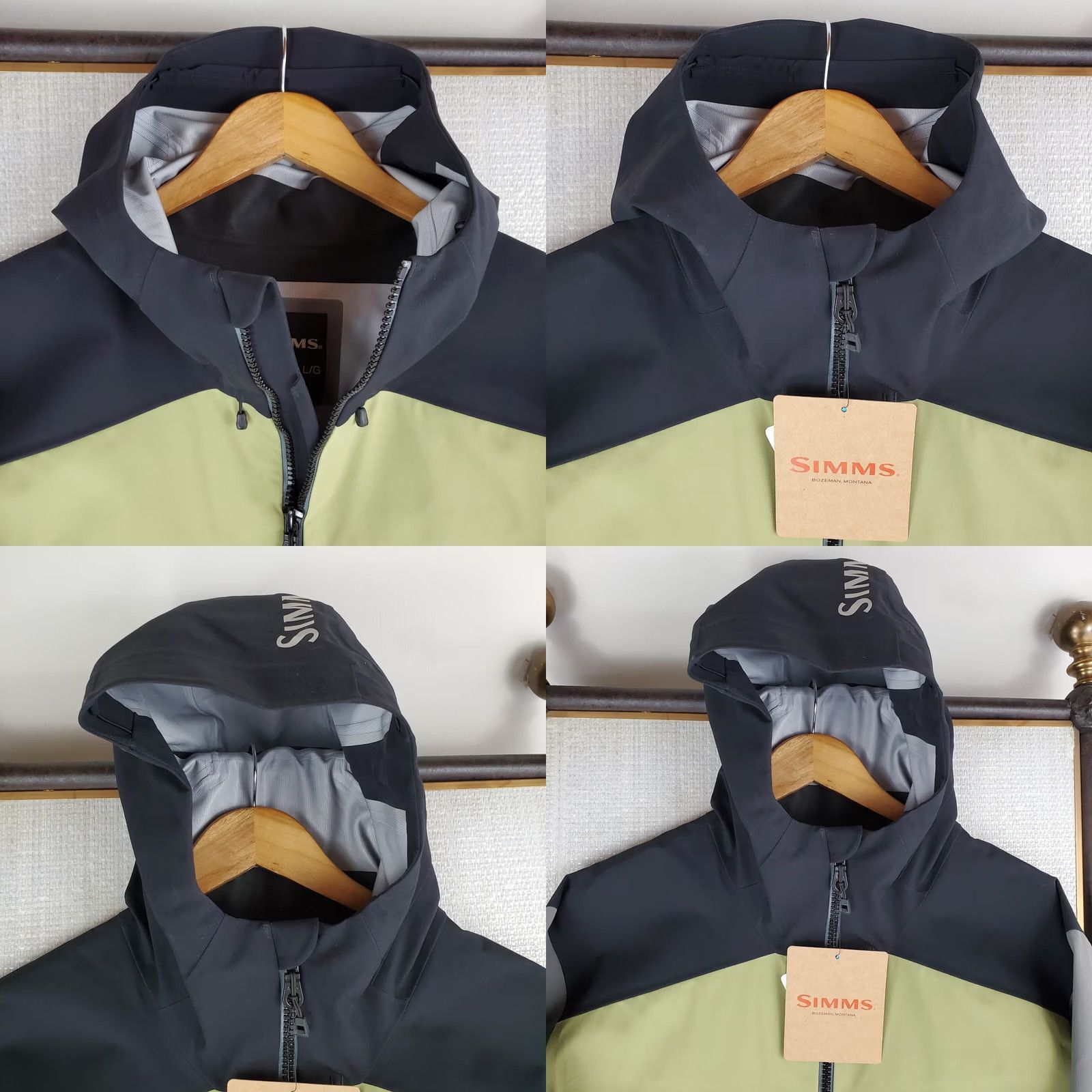 Vintage SIMMS Hooded CX Jacket Coat Shell 30k 3-Layer Waterproof Gray Large Mens Size US L / EU 52-54 / 3 - 9 Thumbnail