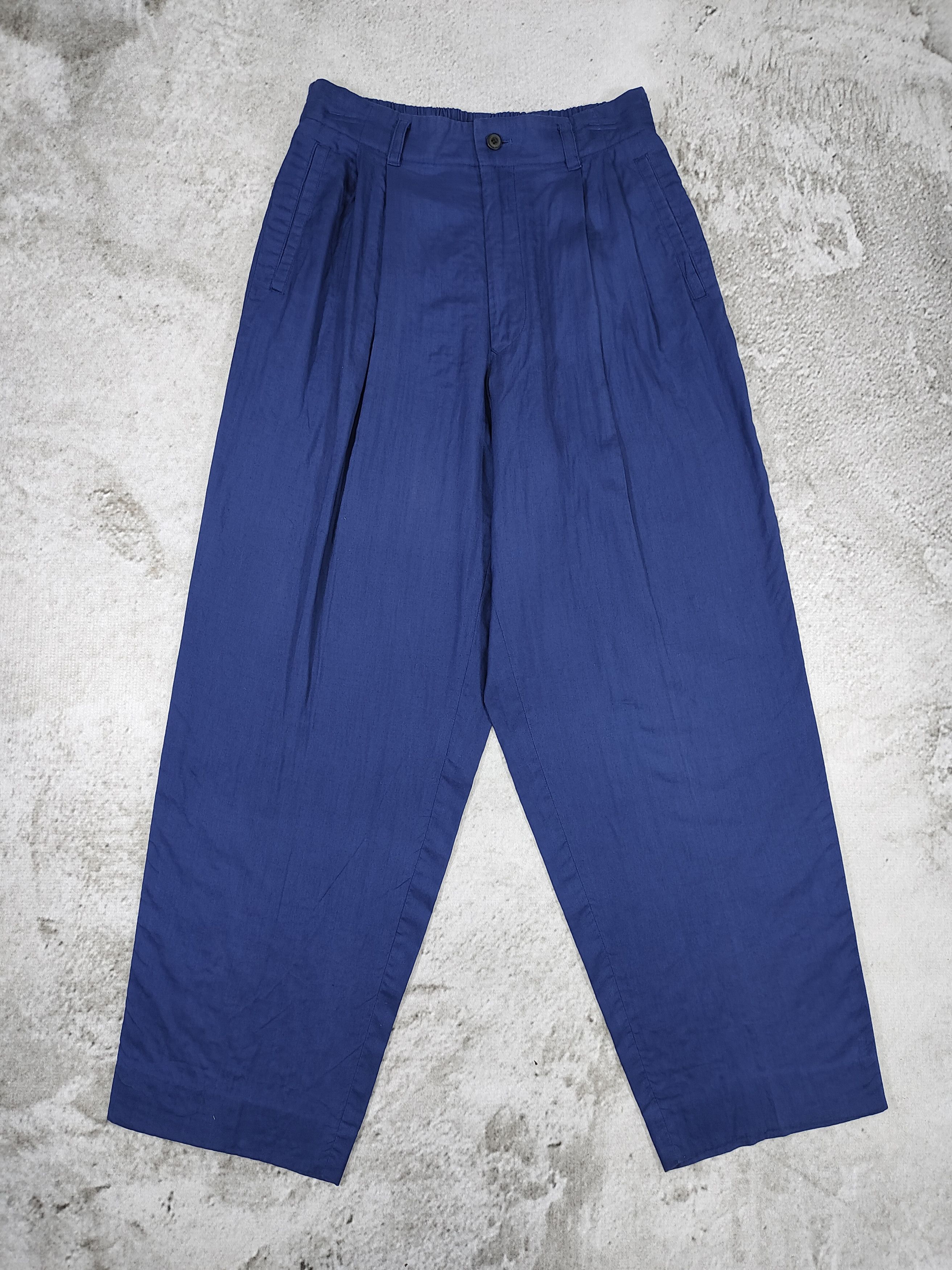 Issey Miyake 90s Issey Miyake- Barrel Cut Relaxed Tailored Archive Pants Size US 32 / EU 48 - 1 Thumbnail