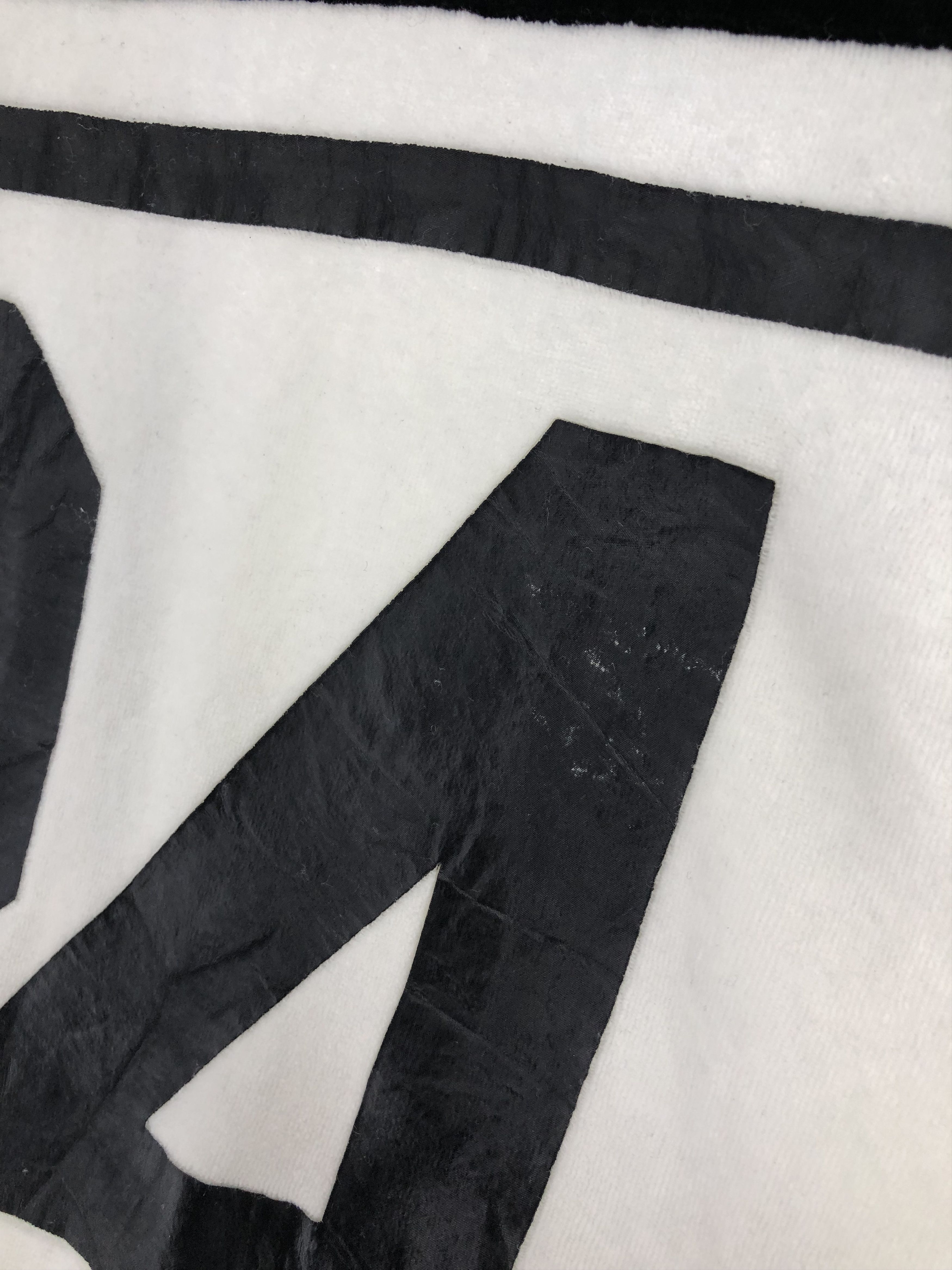 Japanese Brand 24karats Velour Full-Zip Track Jacket In Black And White Size US M / EU 48-50 / 2 - 14 Thumbnail