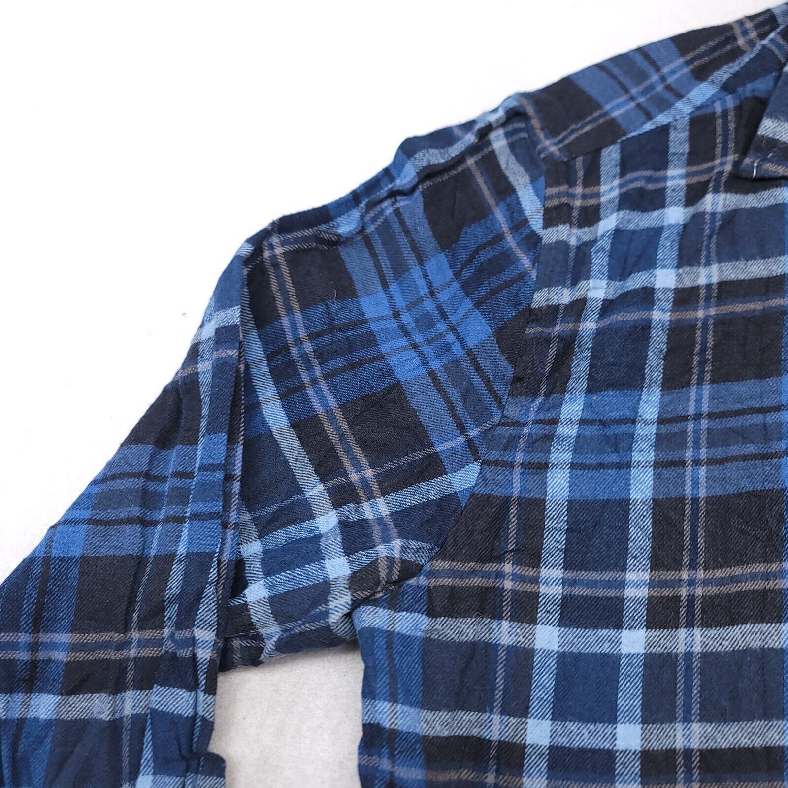 Saddlebred Saddlebred Tartan Flannel Shirt Mens Size Large L Blue Black Size US L / EU 52-54 / 3 - 4 Thumbnail