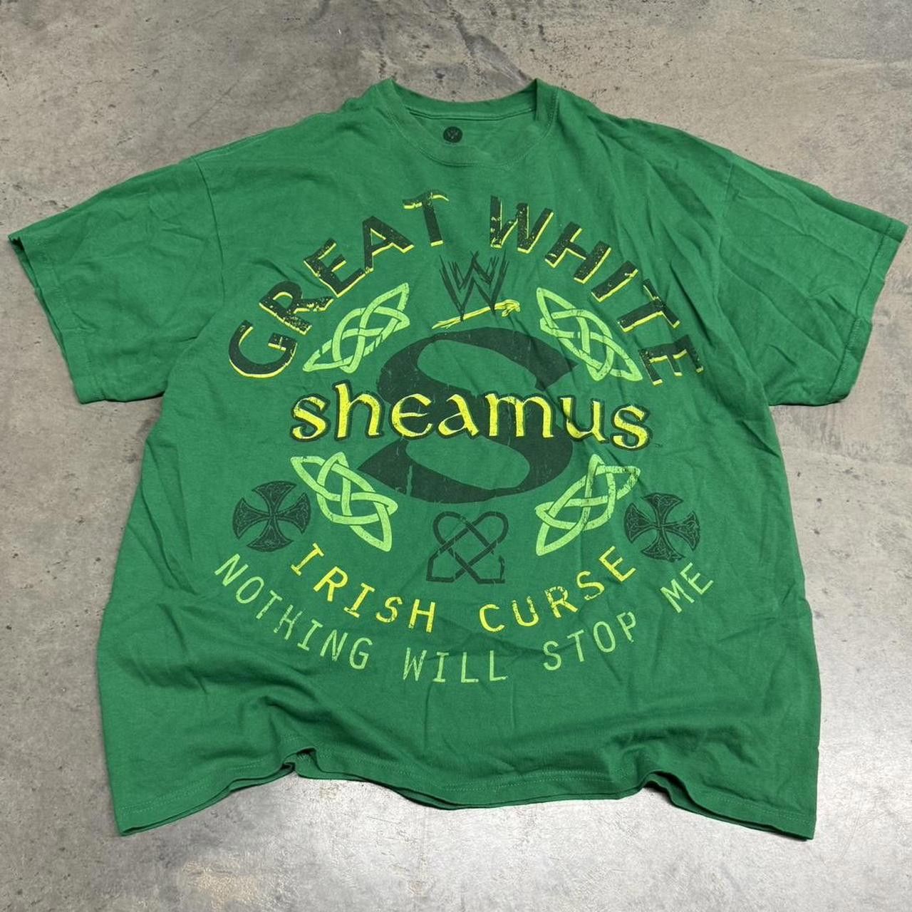 Vintage × WWE Vintage Y2K WWE Great White Sheamus Celtic Tribal T Shirt Size US XXL / EU 58 / 5 - 1 Thumbnail