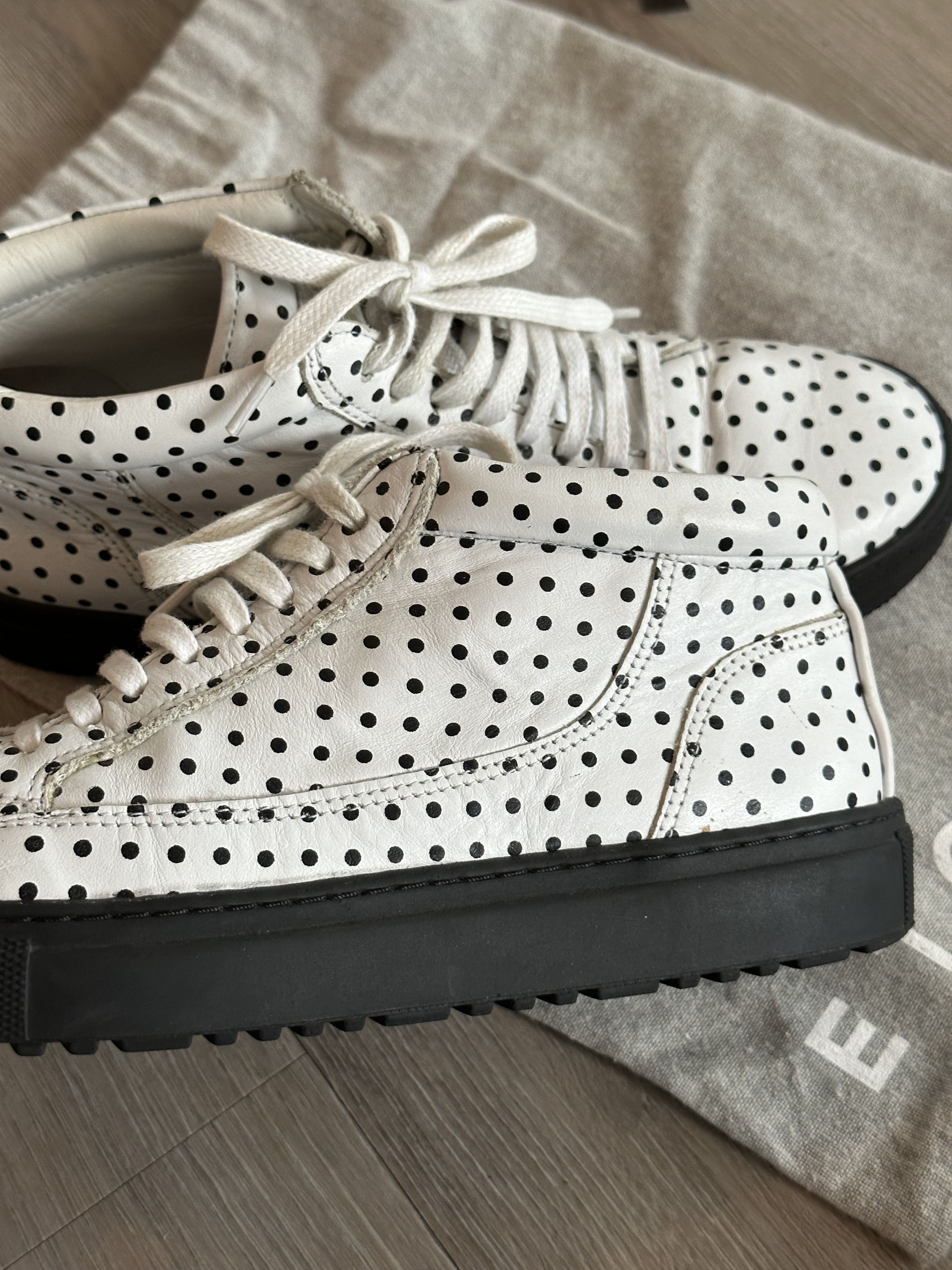 Etq ETQ Mid Top 1 Polka Dot Leather sneakers Size US 6 / EU 39 - 4 Thumbnail