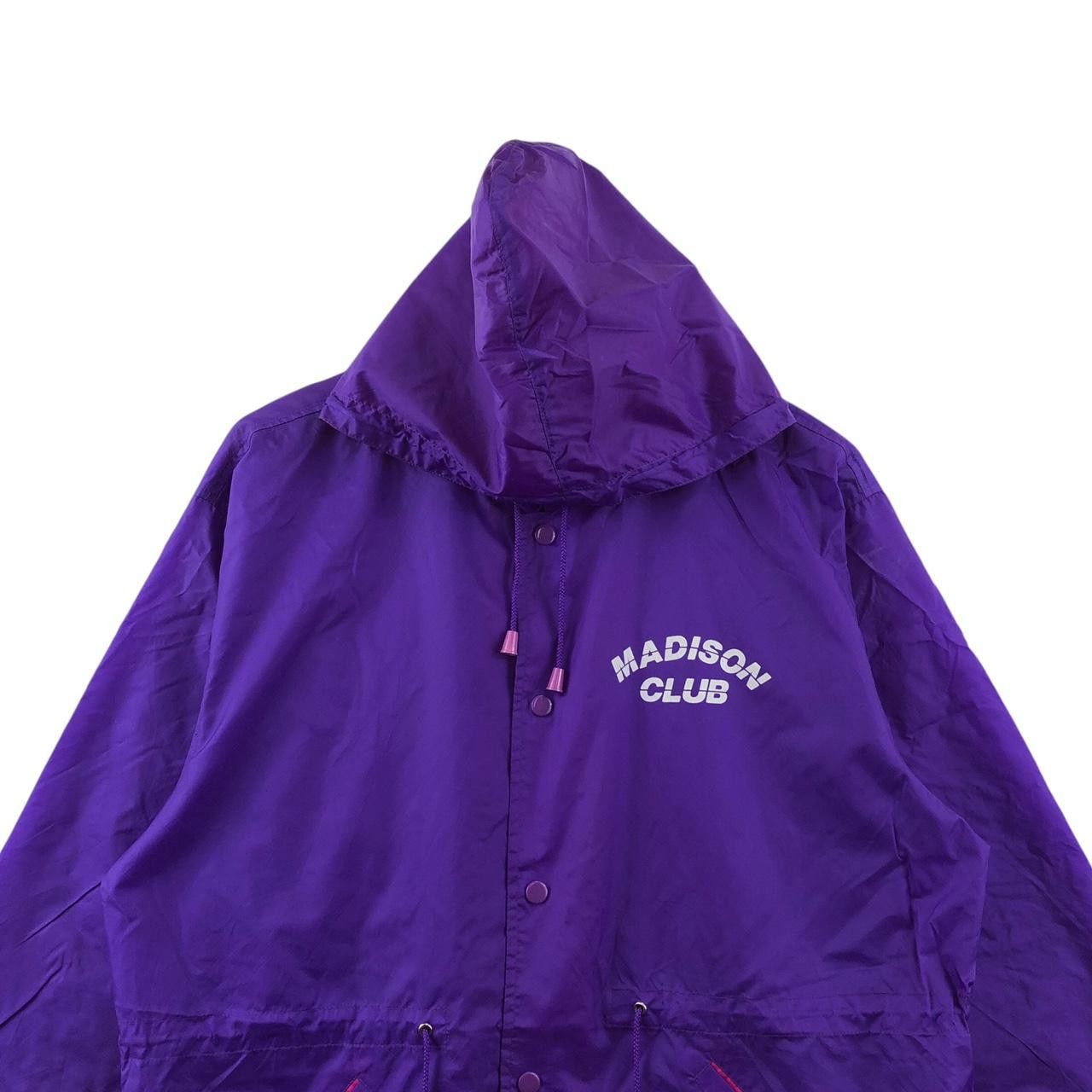 Madison THE MADISON CLUB Windbreaker Purple Parka Hoodie Jacket Size XL / US 12-14 / IT 48-50 - 3 Thumbnail