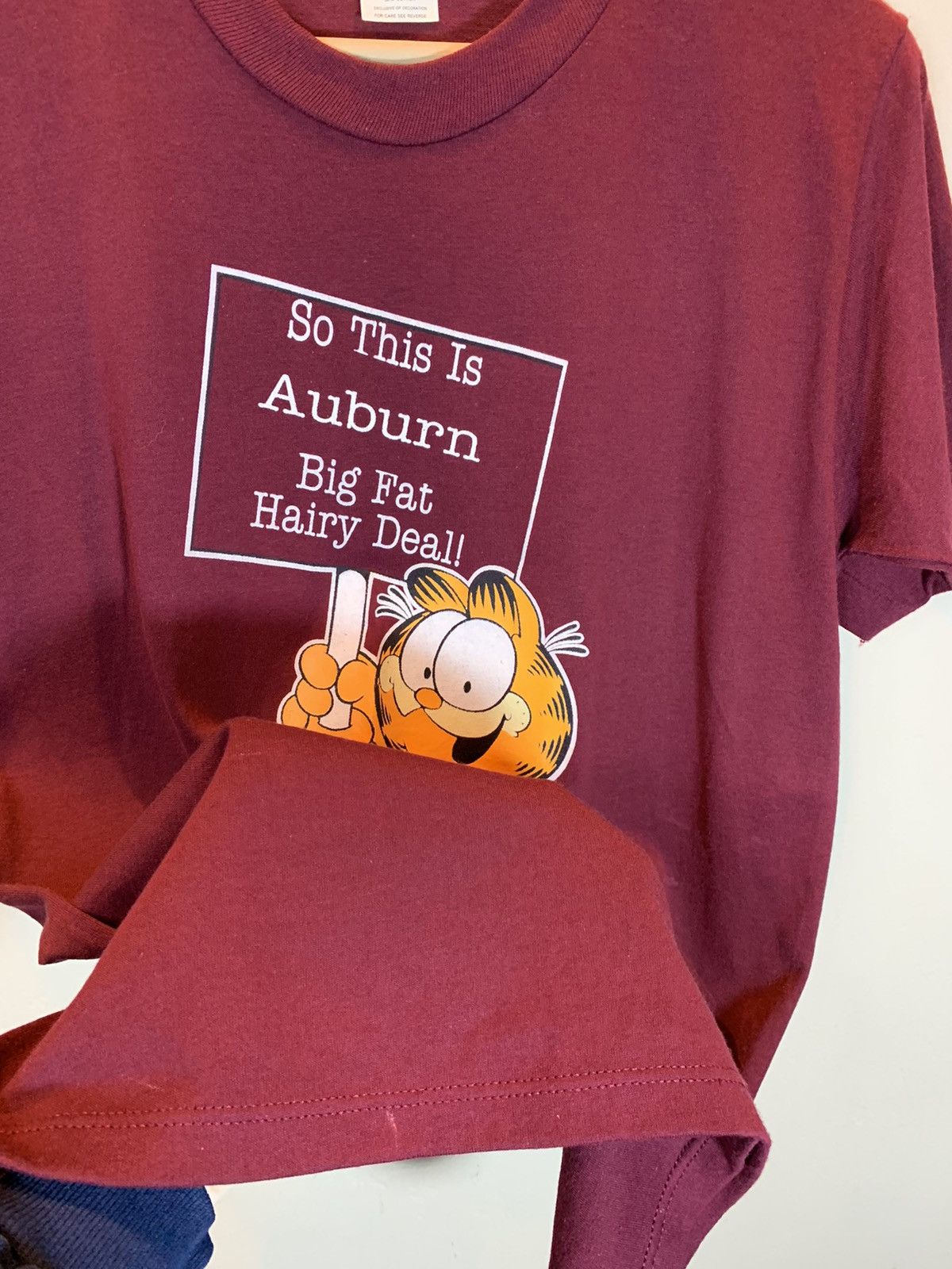 Vintage *RARE* Vintage 1978 Garfield Auburn Big Fat Hairy Deal Shirt Size US M / EU 48-50 / 2 - 6 Thumbnail