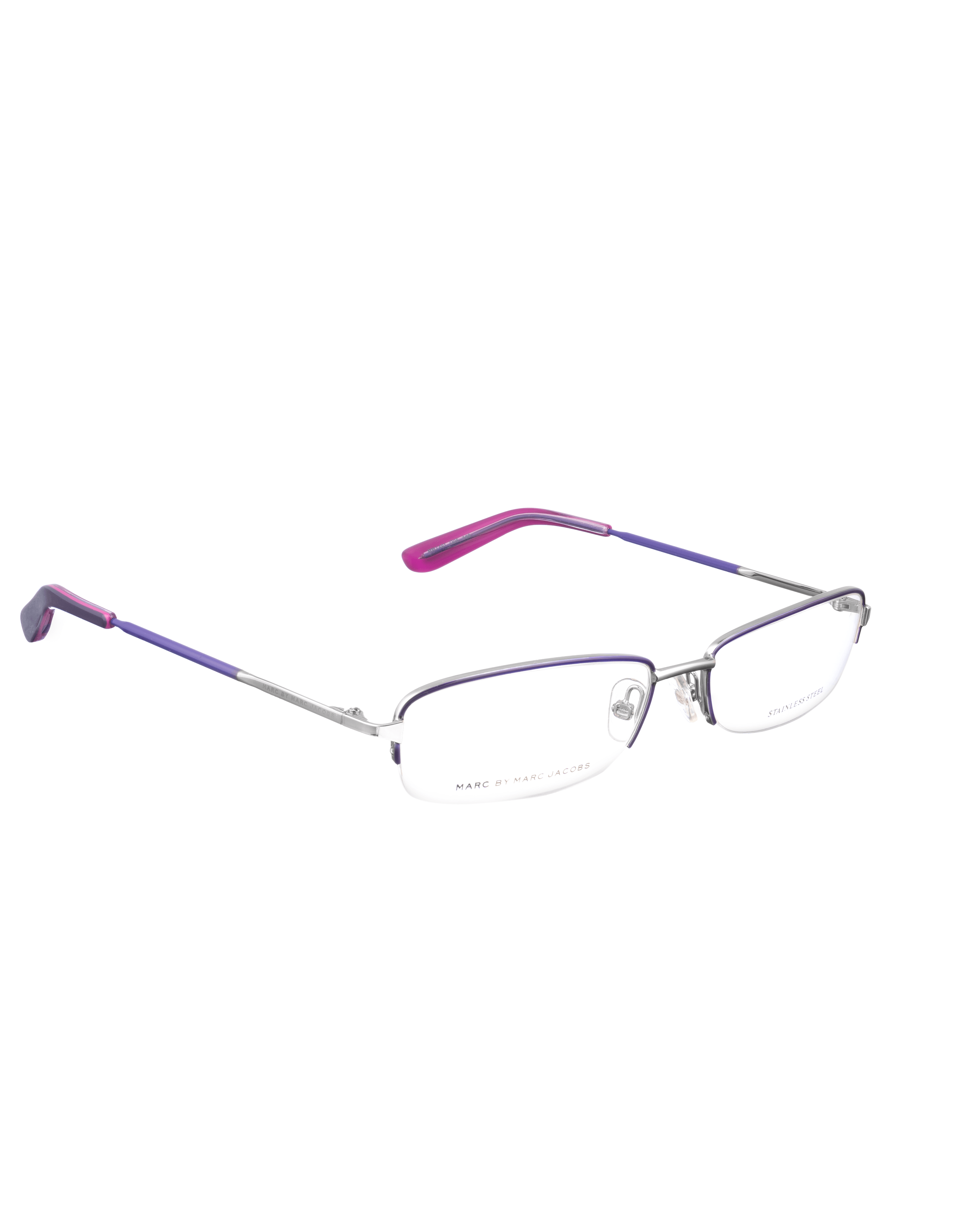 Marc by Marc Jacobs Marc by Marc Jacobs 00s Half-Rim Purple Glasses Size ONE SIZE - 2 Thumbnail