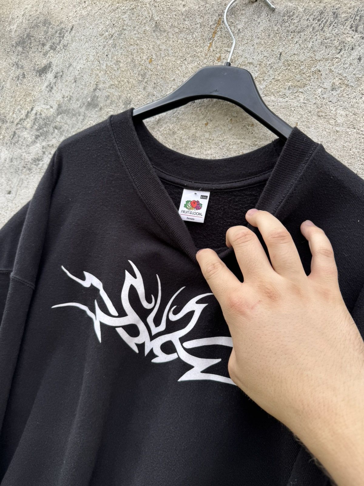 Rap Tees Vintage Tribal Sweatshirt Black Boxy Oversized Affliction Size US XXL / EU 58 / 5 - 3 Thumbnail