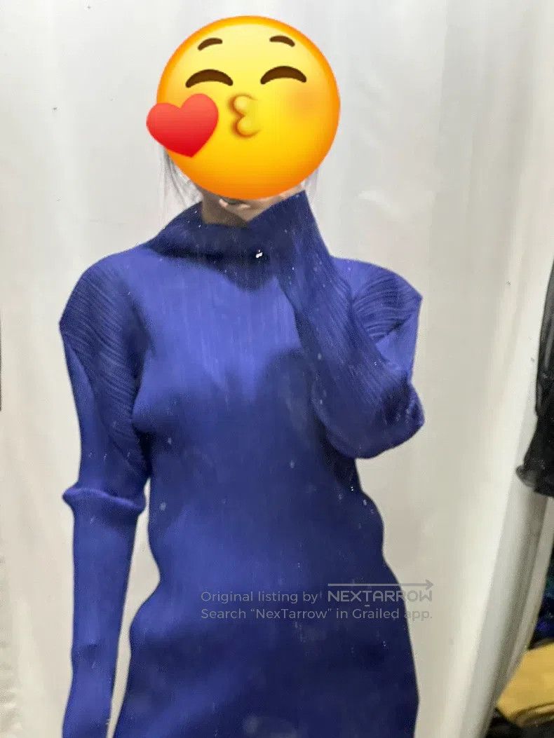 Issey Miyake Issey Miyake Blue - Purple Long Sleeve Size XL / US 12-14 / IT 48-50 - 3 Thumbnail