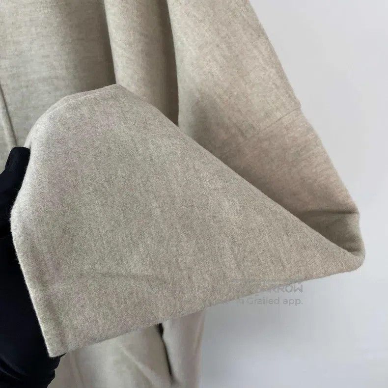 Hermes Hermes Medium-length beige cashmere coat Size XS / US 0-2 / IT 36-38 - 6 Thumbnail