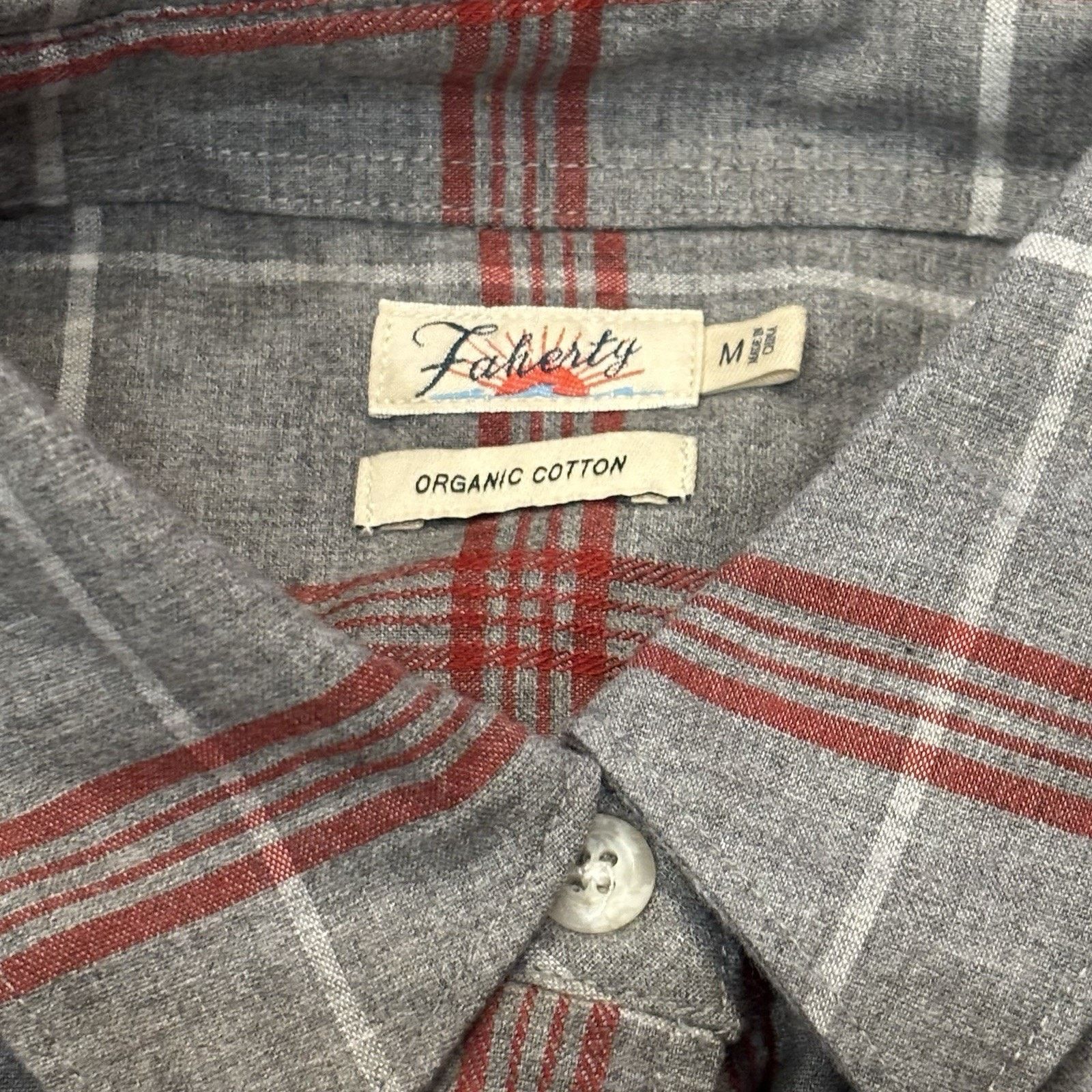 Faherty Faherty Juliet Gray & Red Plaid Flannel Shirt Women's Medium Size M / US 6-8 / IT 42-44 - 2 Thumbnail