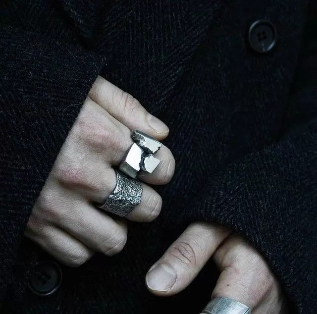 Gothmos Gothmos Korean Artisan Broken 925 Silver Ring US7 Last New Size ONE SIZE - 1 Thumbnail