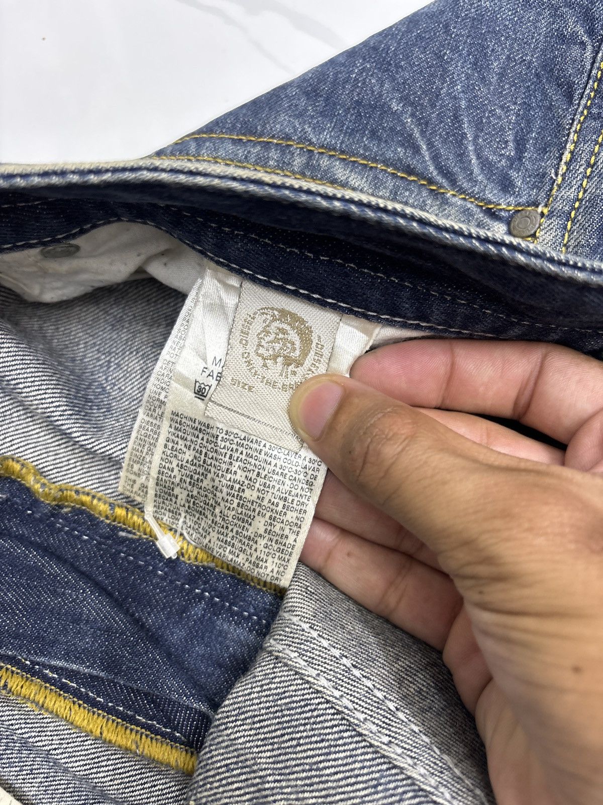 Kapital DIESEL CLAW MARK DISTRESSED SLIM SKINNY JEANS Size US 34 / EU 50 - 14 Thumbnail