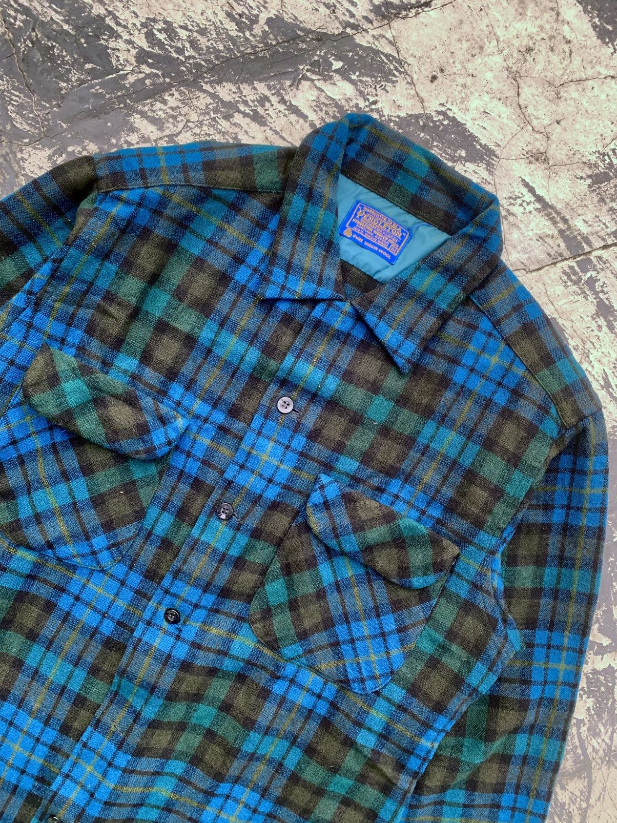 Pendleton 60’s Vintage Pendleton Flannel Virgin Wool Size US M / EU 48-50 / 2 - 2 Thumbnail
