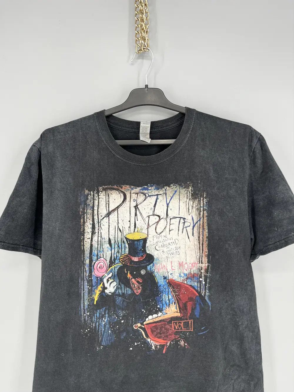 Band Tees × Vintage Vintage Ivan L. Moody's - Dirty Poetry Cover Art T-Shirt Size US L / EU 52-54 / 3 - 6 Thumbnail