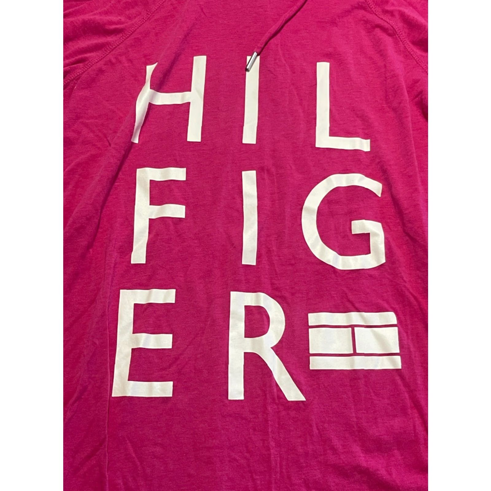 Tommy Hilfiger Tommy Hilfiger Hoodie Womens Large Pink Pullover Logo Brand Regular Size L Casual Modern Logo Pullover Hoodie Mens Womens? Wait. Size L / US 10 / IT 46 - 5 Thumbnail