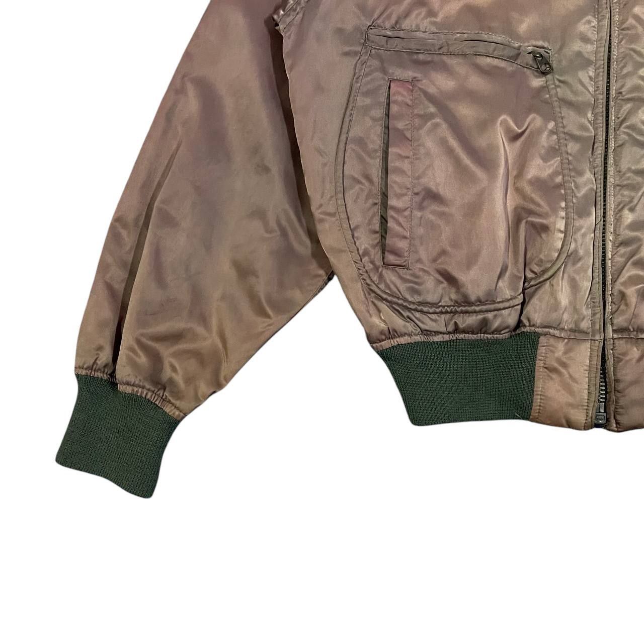 Vintage Vintage 80s US Marine Bomber Jacket Sunfaded Houston Size US M / EU 48-50 / 2 - 5 Thumbnail