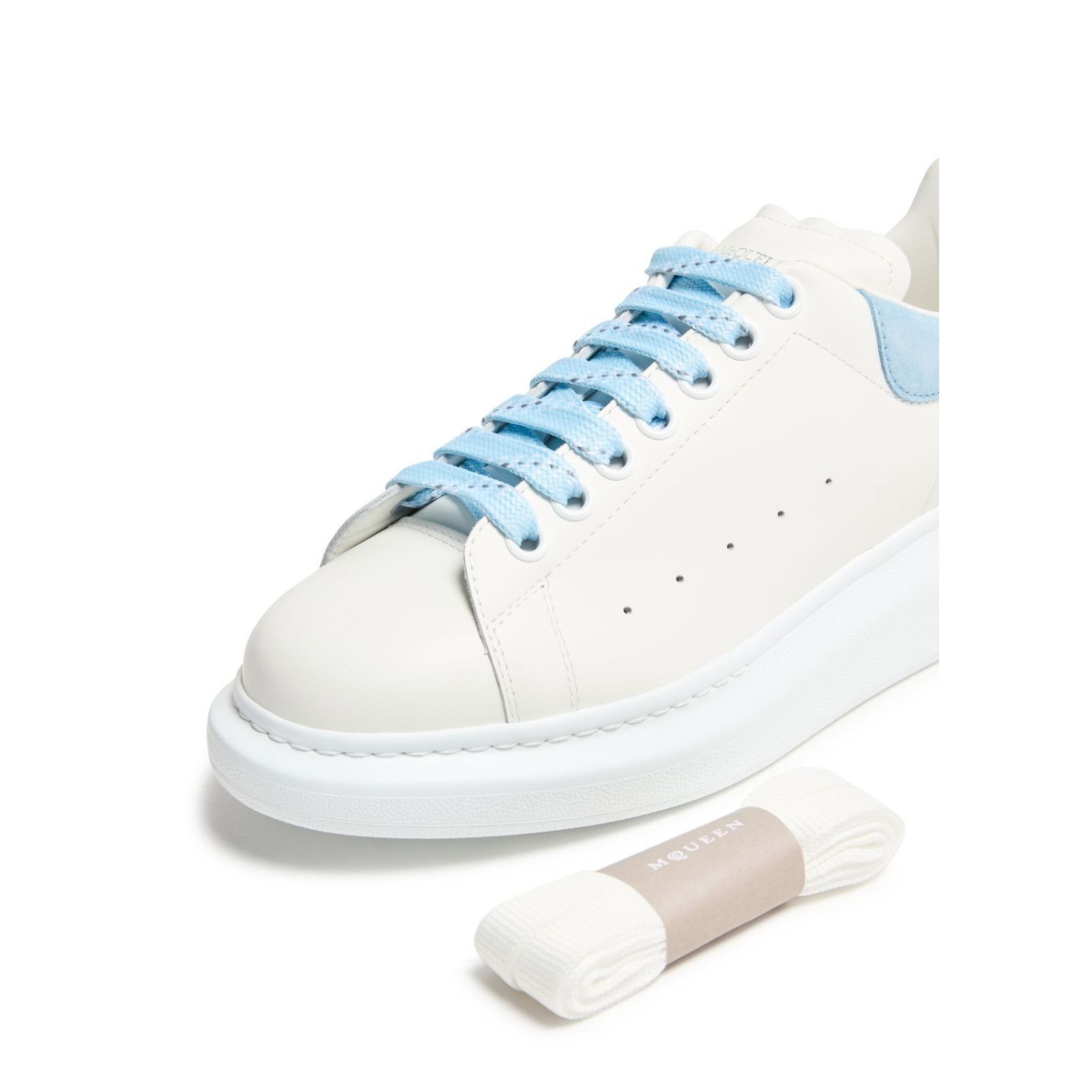ALEXANDER MCQUEEN Oversized Women's White/Powder Blue Sneake
