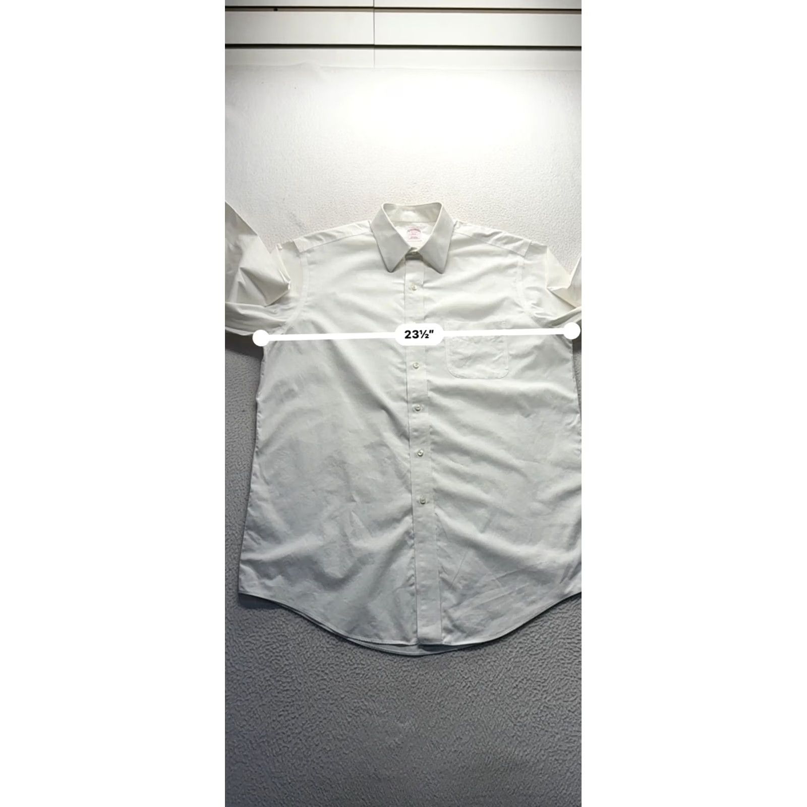 Brooks Brothers Brooks Brothers Dress Shirt Mens White Non-Iron 15-4/5 346 Style 9540 Shirt Size 40R - 6 Thumbnail